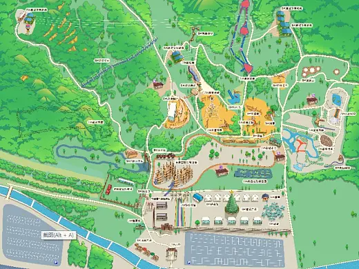 通海景区手绘地图在紧急疏散与救援中的重要作用 ？